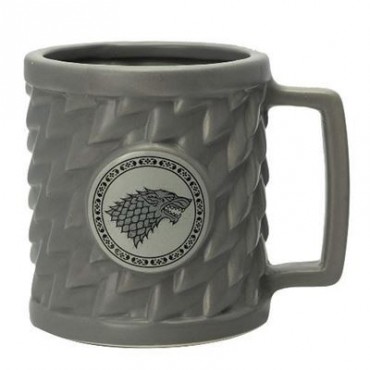 Taza 3D Pelo Lobo Stark Juego De Tronos Cerámica 500 mls