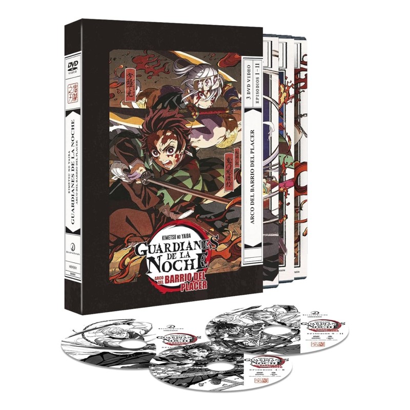 Guardianes de la Noche Kimetsu No Yaiba Arco del Barrio del Placer, Temporada 2 Parte 2 (Episodios 1 a 11) [DVD]