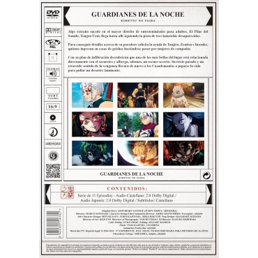 Guardianes de la Noche Kimetsu No Yaiba Arco del Barrio del Placer, Temporada 2 Parte 2 (Episodios 1 a 11) [DVD]