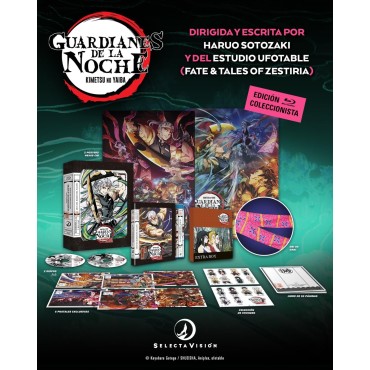 Guardianes de la Noche Kimetsu No Yaiba Arco del Barrio del Placer, Temporada 2 Parte 2 (Episodios 1 a 11) [Bluray] - Edición C