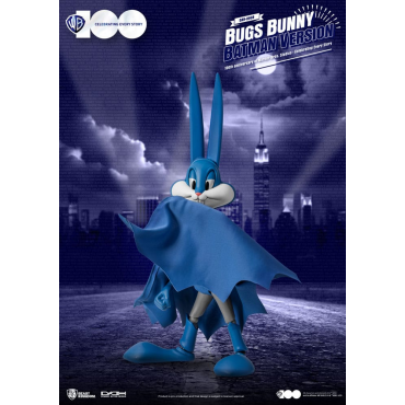 Figura Bugs Bunny Batman Version Dynamic 8ction Heroes 100 Aniversario Warner Bros Looney Tunes Articulada 24 cms
