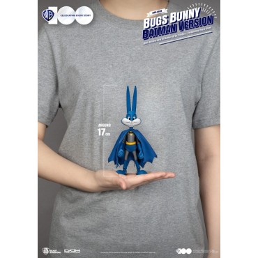 Figura Bugs Bunny Batman Version Dynamic 8ction Heroes 100 Aniversario Warner Bros Looney Tunes Articulada 24 cms
