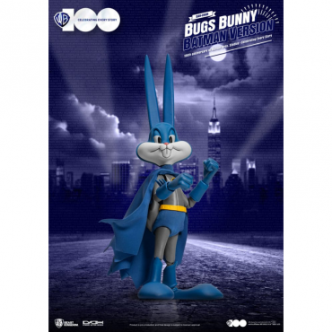 Figura Bugs Bunny Batman Version Dynamic 8ction Heroes 100 Aniversario Warner Bros Looney Tunes Articulada 24 cms