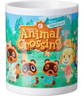Taza Animal Crossing New Horizons Line Up Nintendo Cerámica 315 mls