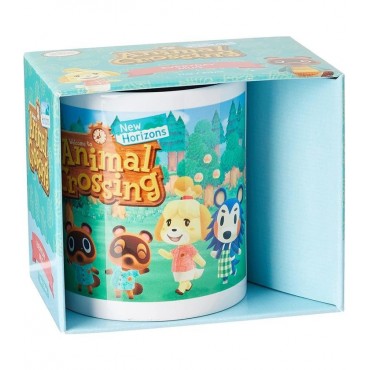 Taza Animal Crossing New Horizons Line Up Nintendo Cerámica 315 mls