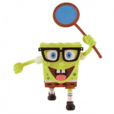 Figura Bob Esponja Caza Medusas 6 cms