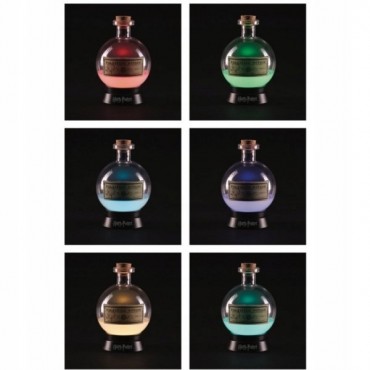 Lámpara Frasco Poción Multijugos Cambia De Color Harry Potter 14 cms