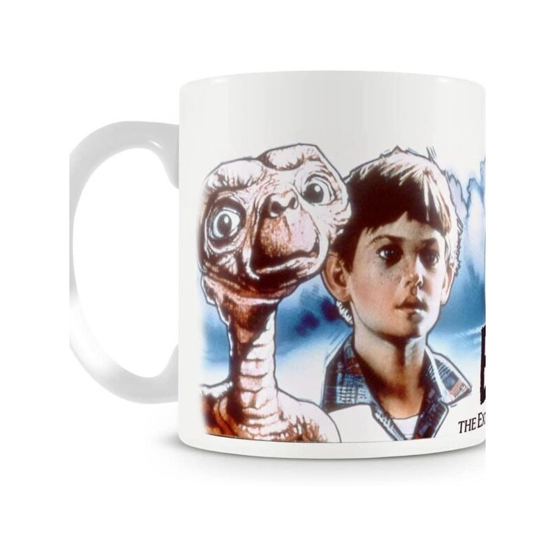 Taza ET y Elliot ET El Extraterrestre Cerámica 315 mls