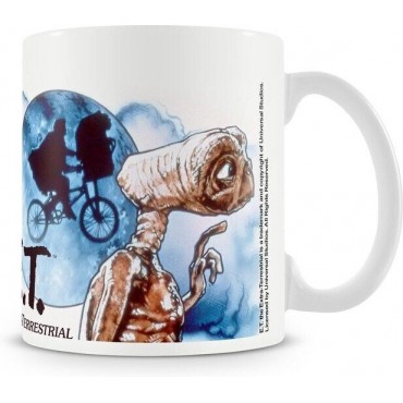 Taza ET y Elliot ET El Extraterrestre Cerámica 315 mls