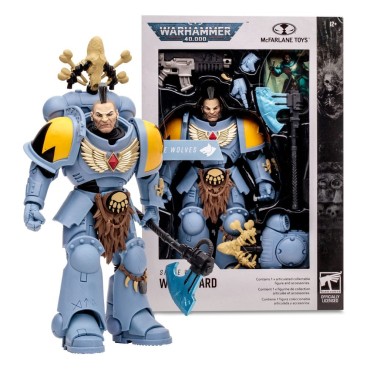 Figura Wolf Guard Space Wolves Warhammer 40.000 Articulada 18 cms