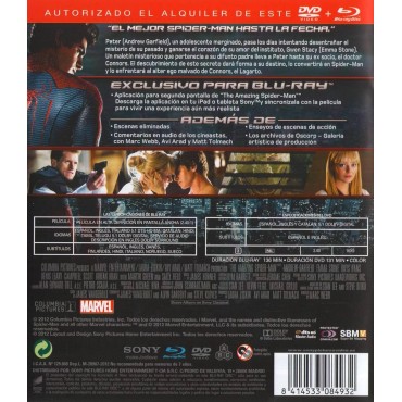 The Amazing Spider-Man (Edición combo alquiler) [DVD]
