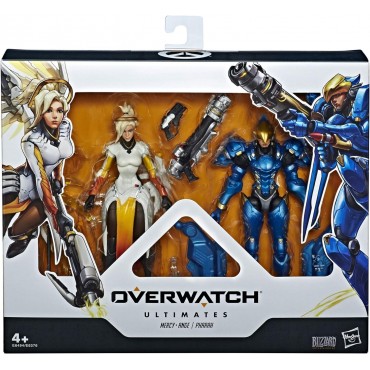 Set Figuras Mercy Y Pharah Overwatch Ultimates Articuladas 15 cms
