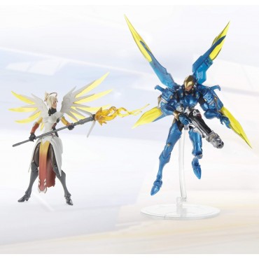 Set Figuras Mercy Y Pharah Overwatch Ultimates Articuladas 15 cms