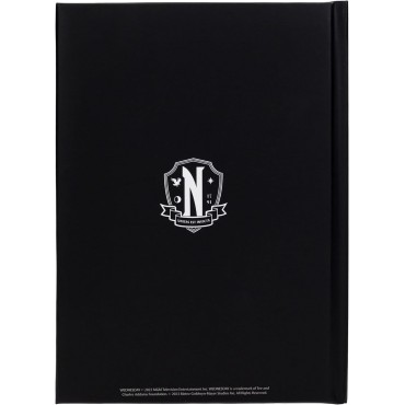 Libreta Rosetón Con Luz Wednesday 