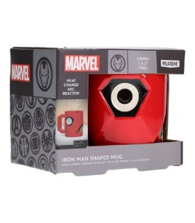 Taza 3D Reactor Iron Man Marvel Térmica Cerámica 500 mls