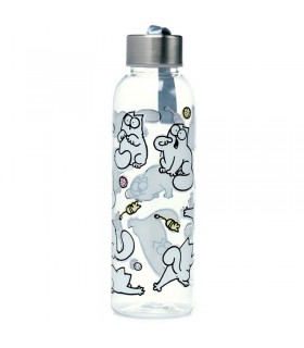 Botella del Gato Simon's Cat de Plástico y Tapa de Acero Inoxidable 500 mls