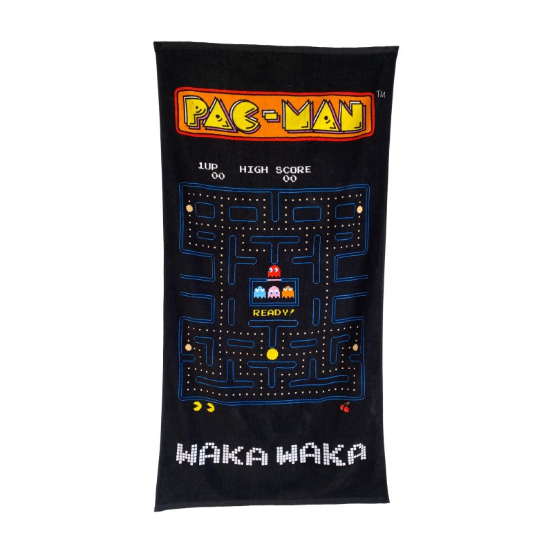 Toalla Pac-Man Retro Algodón 100% 
