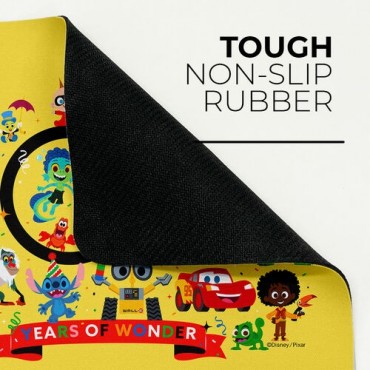 Alfombrilla Ratón Mousepad Personajes 100 Aniversario Disney Amarilla