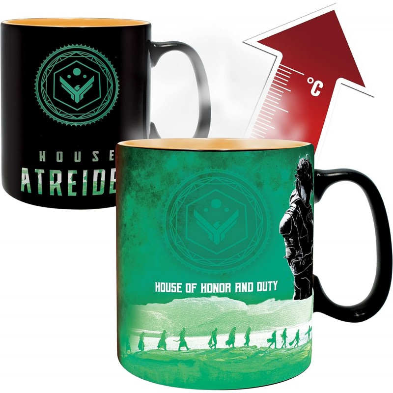 Taza Térmica Casa Atreides Y Casa Harkonnen Dune Cerámica 460 mls