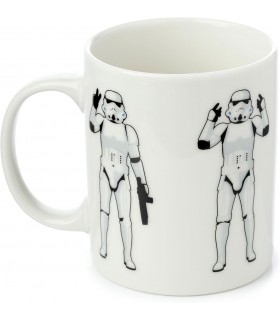 Taza Soldado Imperial Saludando Original Stormtrooper Star Wars Cerámica 300 mls