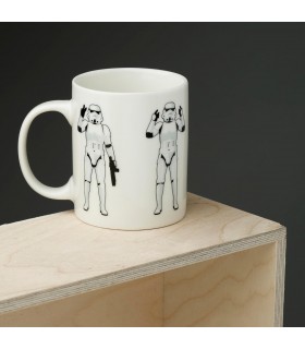 Taza Soldado Imperial Saludando Original Stormtrooper Star Wars Cerámica 300 mls