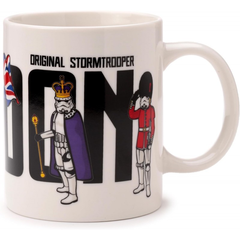 Taza Soldado Imperial Guarda Real Londres Original Stormtrooper Star Wars Cerámica 300 mls