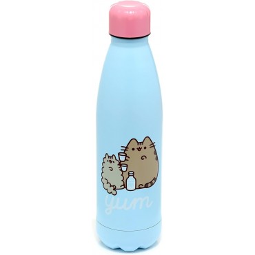 Botella Térmica Gato Glotón Pusheen Metálica 500 mls
