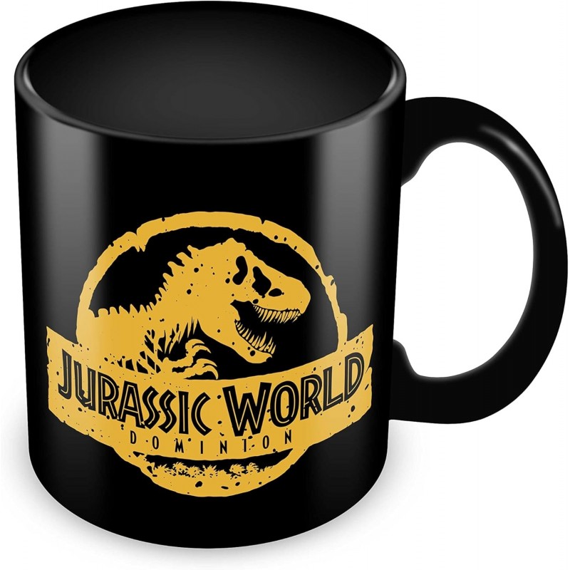 Taza Jurassic World Dominion Grumpy Morning Cerámica 350 mls