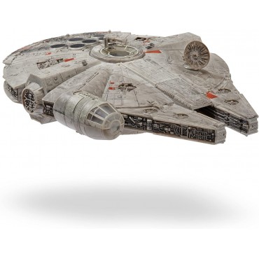 Figura Nave Halcón Milenario Con Luz Y Sonido Star Wars Micro Galaxy Squadron 25 cms