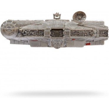 Figura Nave Halcón Milenario Con Luz Y Sonido Star Wars Micro Galaxy Squadron 25 cms