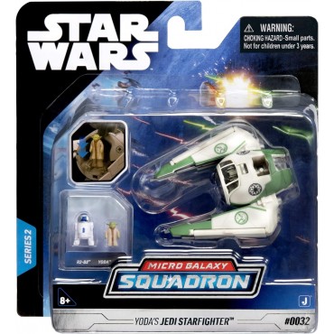 Figura Nave Yoda Starfighter Star Wars Micro Galaxy Squadron 8 cms