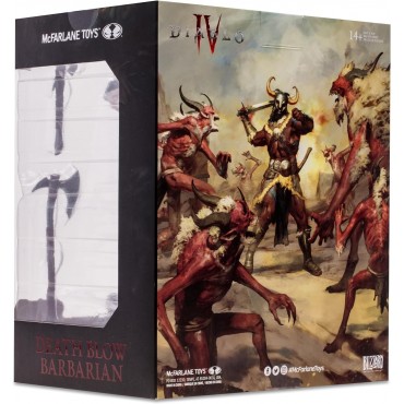 Figura Death Blow Barbarian Diablo IV Estatua 15 cms