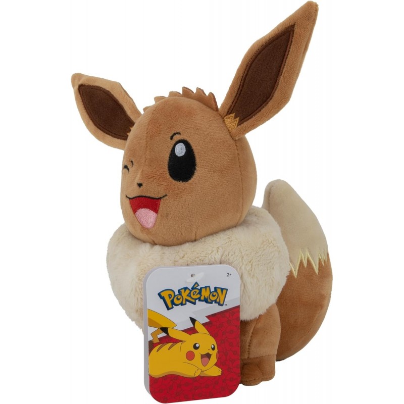 Peluche Eevee Guiñando El Ojo Pokémon 21 cms
