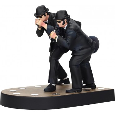 Set Figuras Jake Y Elwood Cantando Blues Brothers Diorama Con Luz 18 cms