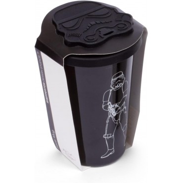 Vaso De Viaje Original Stormtrooper Star Wars Negra Cerámica 275 mls