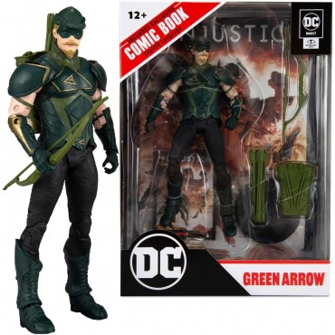 Figura Green Arrow & Cómic Injustice 2 DC Page Punchers Articulada 18 cms