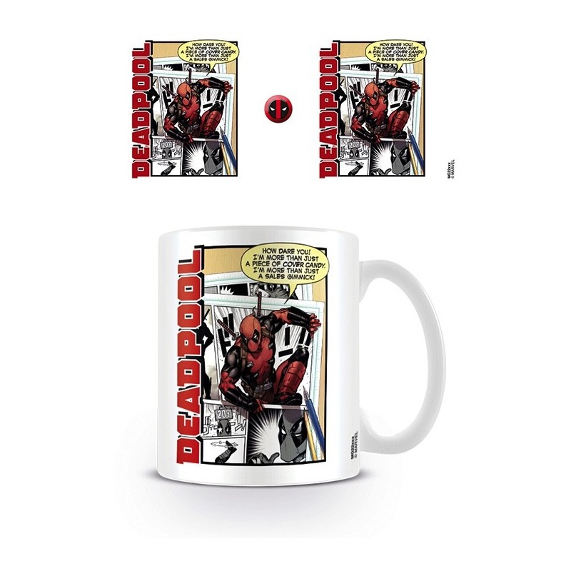 Taza Deadpool Off The Page Marvel Cerámica 320 mls