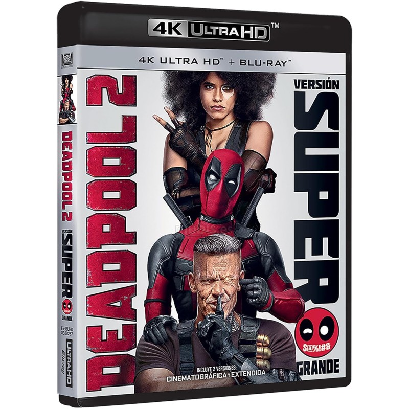 Deadpool 2 - Version Super Grande: incluye Version Cinematografica y Version Extendida (4 discos) (4K UHD + Blu-ray) [Blu-ray] [