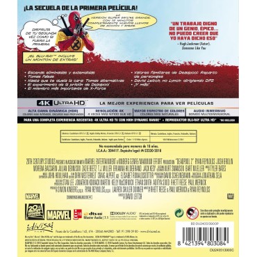 Deadpool 2 - Version Super Grande: incluye Version Cinematografica y Version Extendida (4 discos) [4K UHD + Blu-ray] (2018)