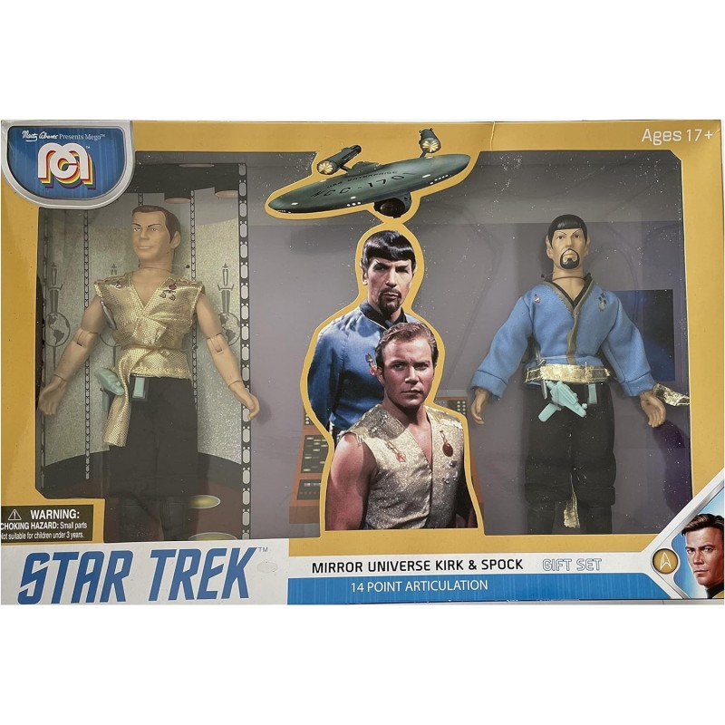 Figuras Spock & Kirk Mirror Universe Star Trek Articuladas 20 cms