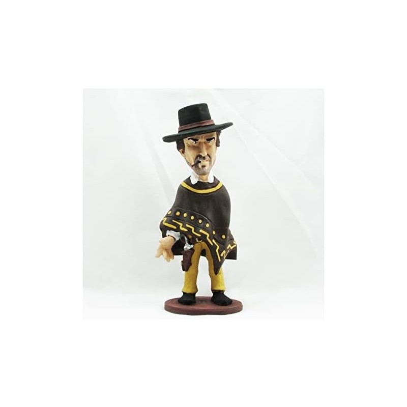 Figura Clint Eastwood Artesanal 23 cms