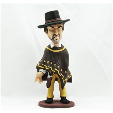 Figura Clint Eastwood Artesanal 23 cms