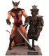 Figura Lobezno Traje Marrón Samurai Diorama Brown Uniform Wolverine X-Men Marvel Articulada 18 cms