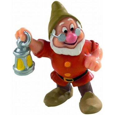 Figura Enanito Doc con Farol Blancanieves y los Siete Enanitos Disney 5,5 cms