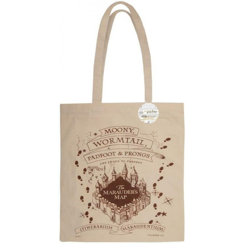 Bolsa Tote Bag Harry Potter Marauder´s Map Mapa Del Merodeador 