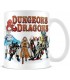 Taza Dragones & Mazmorras Dungeons & Dragons Retro Cerámica 315 mls