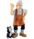 Figura Gepetto y Gato Fígaro Pinocho Disney 8 cms