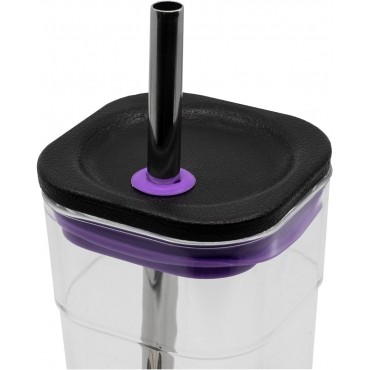 Vaso Minnie Mouse Cube Disney Acrílico Con Pajita De Acero 540 mls