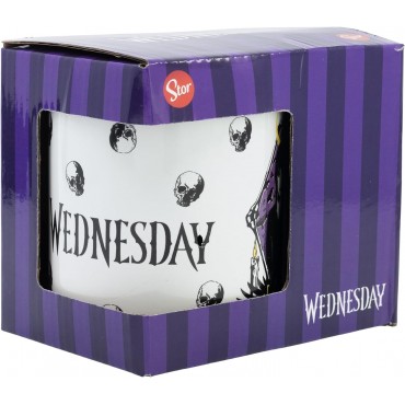 Taza Nevermore Wednesday Cerámica 325 mls 