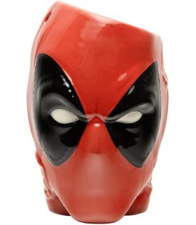 Bote Para Bolígrafos O Planta Deadpool Marvel Cerámica 13 cms